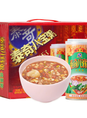 [送礼礼盒]泰奇八宝粥五谷杂粮营养早餐多口味食品速食大罐装整箱