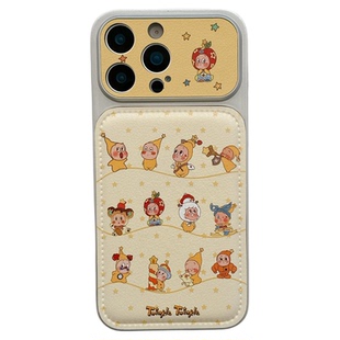 MoreRex米黄可爱卡通星星小人适用苹果17手机壳iphone16promax新款15pro绒挂绳14防摔保护套13仿皮17超火女款