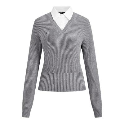 A21女装合体针织衫套头毛衫