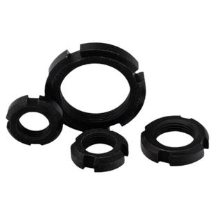 国标圆螺母套装GB812圆螺帽圆螺丝帽止退螺母开槽螺母M10M20-m220