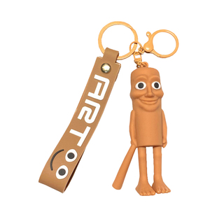 搞笑卡通美式山海经钥匙扣木棍人立体软胶公仔包包挂件小礼品批发