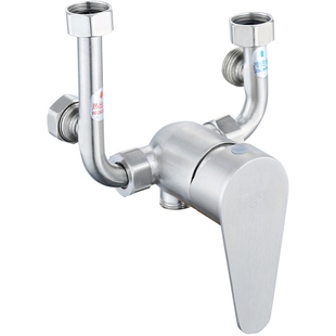 电热水器u型混水阀的配件配大全冷热水龙头三通开关淋浴花洒全铜