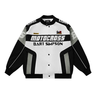 【卓沅同款】辛普森一家美式无性别穿搭校园风运动早秋夹克外套