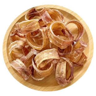 纯手工自制宠物零食烘干切段牛喉管圈中小狗狗磨牙洁齿软骨不伤胃