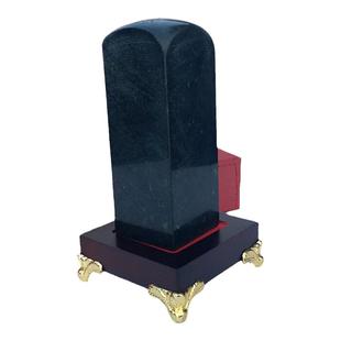 玉印泰山墨玉印章玉玺玉章方章刻字材料客厅办公室礼品会议纪念