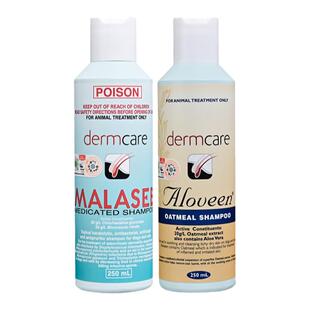 澳洲Dermcare德姆克猫藓麻辣洗浴液MALASEB燕麦浴液宠物狗藓真菌