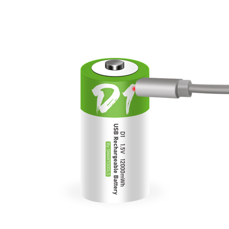 USB1号2号9V充电电池1.5V恒压大容量 煤燃气灶热水通用锂电芯套装