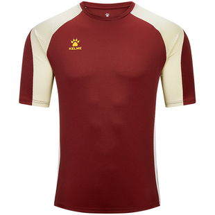 KELME卡尔美速干短袖T恤男款夏季跑步足球训练服透气健身运动上衣