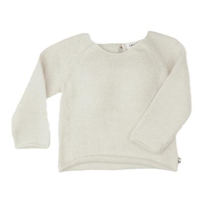 OEUF婴童可爱羊驼毛长袖针织毛衫