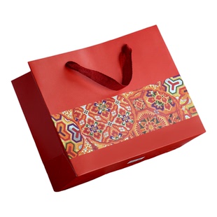 围巾包装礼盒创意中国风手提袋立体高级感礼品袋送男友女生空盒袋