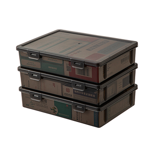 避光药盒带盖抢救车针剂便携小型密封注射药剂透明分类整理收纳盒