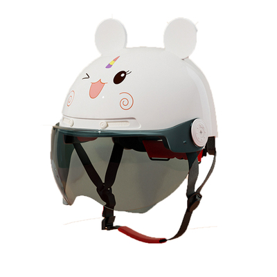 德国qudas奇达士儿童头盔男孩女孩小电动车电瓶安全帽半盔夏季四