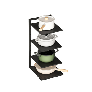 厨房置物架家用落地多层锅具收纳架多功能下水槽橱柜放锅架