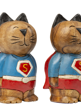 东南亚风功夫超人玄关泰国木雕