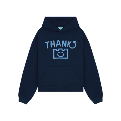 TGWALL藏青学院重磅短款卫衣