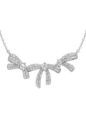 HEFANG何方珠宝闪闪蝴蝶结项链