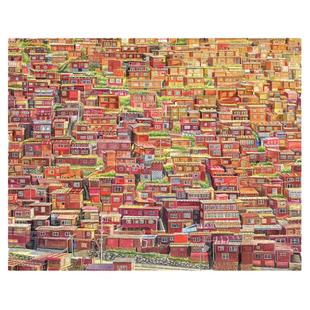 3D-JP平面塑料拼图2000片成人解压高难度挑战色达阳光普照H3270