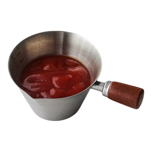 米立风物304不锈钢酱汁杯小奶盅量杯带刻度酱油碟西餐牛排酱汁碟