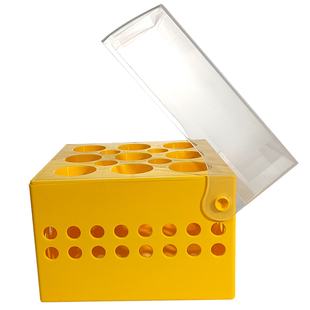 WHB 15ml/50ml离心管冻存盒  耐低温-86℃带盖离心管架 离心管盒 PP坚固耐用冷藏运输WHB-15-FB WHB-50-FB