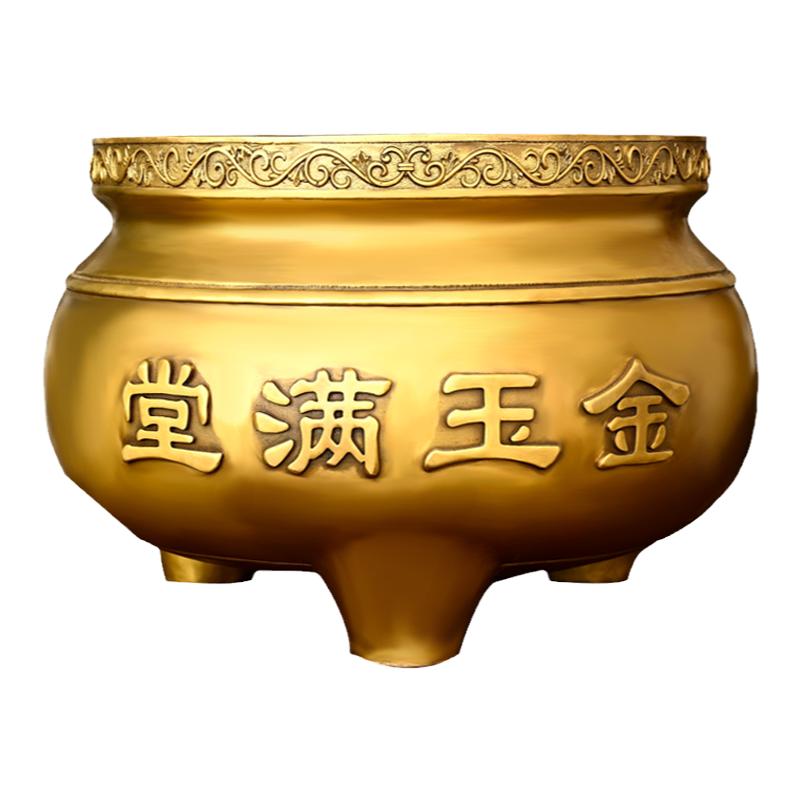 铜香炉摆件三足炉鼎家用工艺品