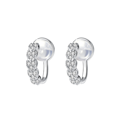 6iu6iu月露925纯银锆石耳夹