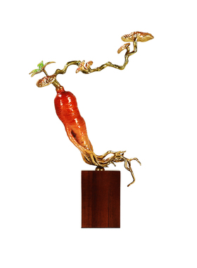 纯铜人参人生如意彩铜客厅酒店