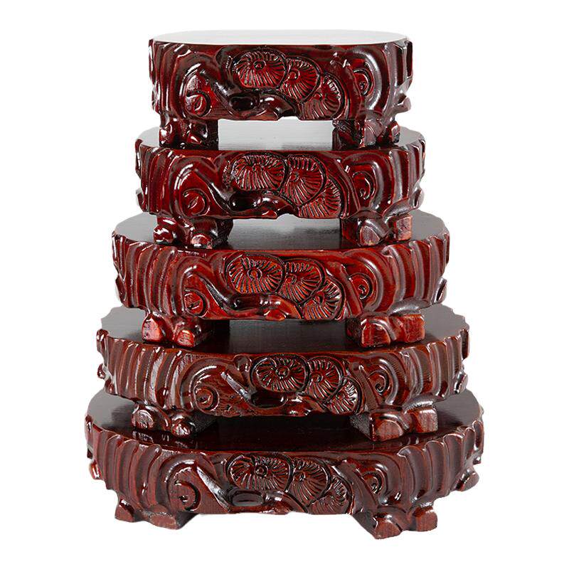 新古典实木雕刻马拉斯耐承重底座