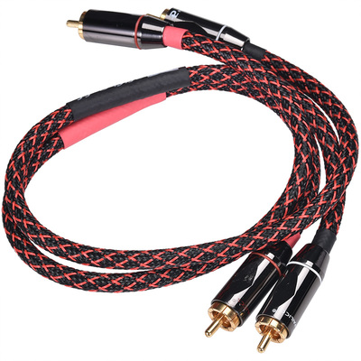 双莲花RCA音频线佳耐美无氧铜