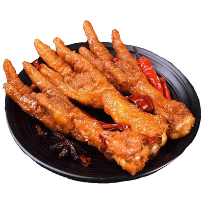 虎皮凤爪卤味网红速食品解馋鸡爪子脚夜宵下酒菜休闲小吃零食品
