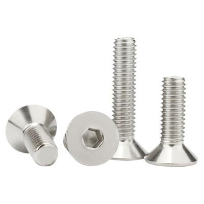 304不锈钢沉头内六角螺丝钉