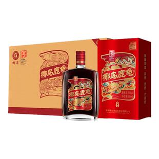 椰岛鹿龟酒33度海南老字号养生酒520ml*12瓶整箱鹿酒聚会年货送礼