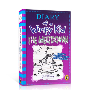 英文原版Diary of a Wimpy Kid Book #13:The Meltdown小屁孩日记 小学老师推荐读物Jeff Kinney英语儿童漫画课外读物8-9-10岁