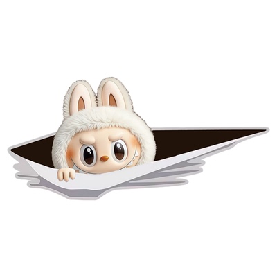 创意卡通可爱防水防晒遮划痕车贴