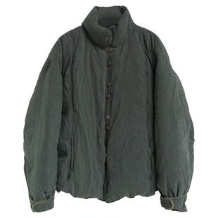 沉香布衣草堂几见冬单排扣保暖白鸭绒羽绒服女WT4918无活