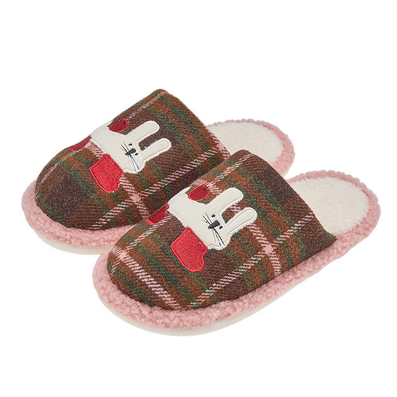 利达妮买一送一卡通情侣地板拖鞋