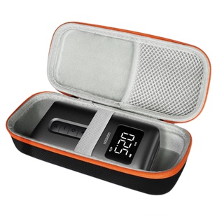 适用绿联车载充气泵收纳包电动打气筒打气泵保护盒便携包加厚外壳内置短绒防摔减震多功能便携收纳数码配件