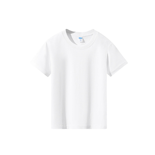 重磅190克儿童T恤新疆长绒棉短袖圆领打底衫百搭男女童纯棉t恤