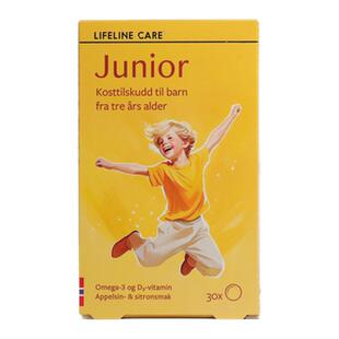 挪威 lifeline Care 儿童果冻鱼油 3-12岁 DHA EPA D3 30粒/盒