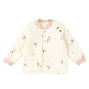 童泰新款婴幼儿秋冬薄棉加厚棉袄男女宝宝保暖夹棉立领棉上衣外套