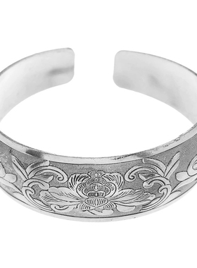 苗疆民族风复古新中式宽面镯子