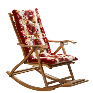 冬季通用躺椅垫子加厚午睡椅垫摇椅藤椅竹躺椅折叠老人椅坐垫靠垫