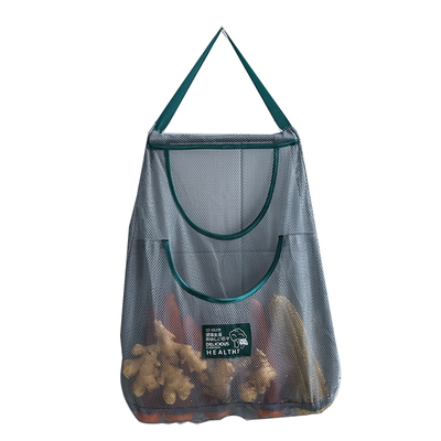 墙挂式果蔬收纳袋赠送挂钩