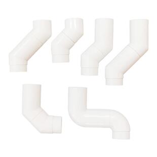 蹲便器厕所水箱明装暗装靠墙式位移45度90度弯头弯管接头移位配件