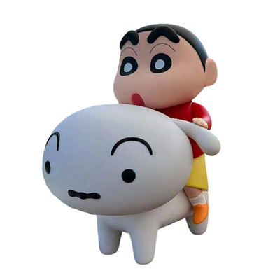 小新骑小白手办摆件潮玩公仔玩偶