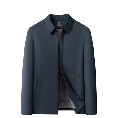 商务休闲男装夹克常规款翻领外套