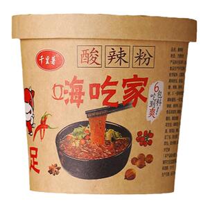 千里薯嗨吃家酸辣粉桶装整箱