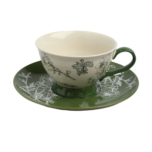 舍里法式咖啡杯碟套装高级感家用下午茶杯子精致陶瓷马克杯伴手礼