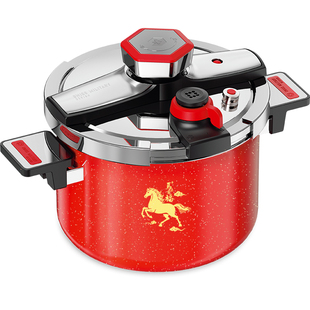 2026新款家用高压锅大容量防爆进口珐琅抗菌压力锅燃气电磁炉通用