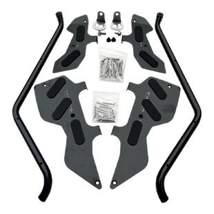 适用雅马哈NMAX155射灯护杠带支架踏板不锈钢保险杠专用改装配件