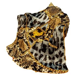 高档美式锦狐绒橙色马毛毯沙发办公室汽车午睡轻奢空调休闲毯盖毯